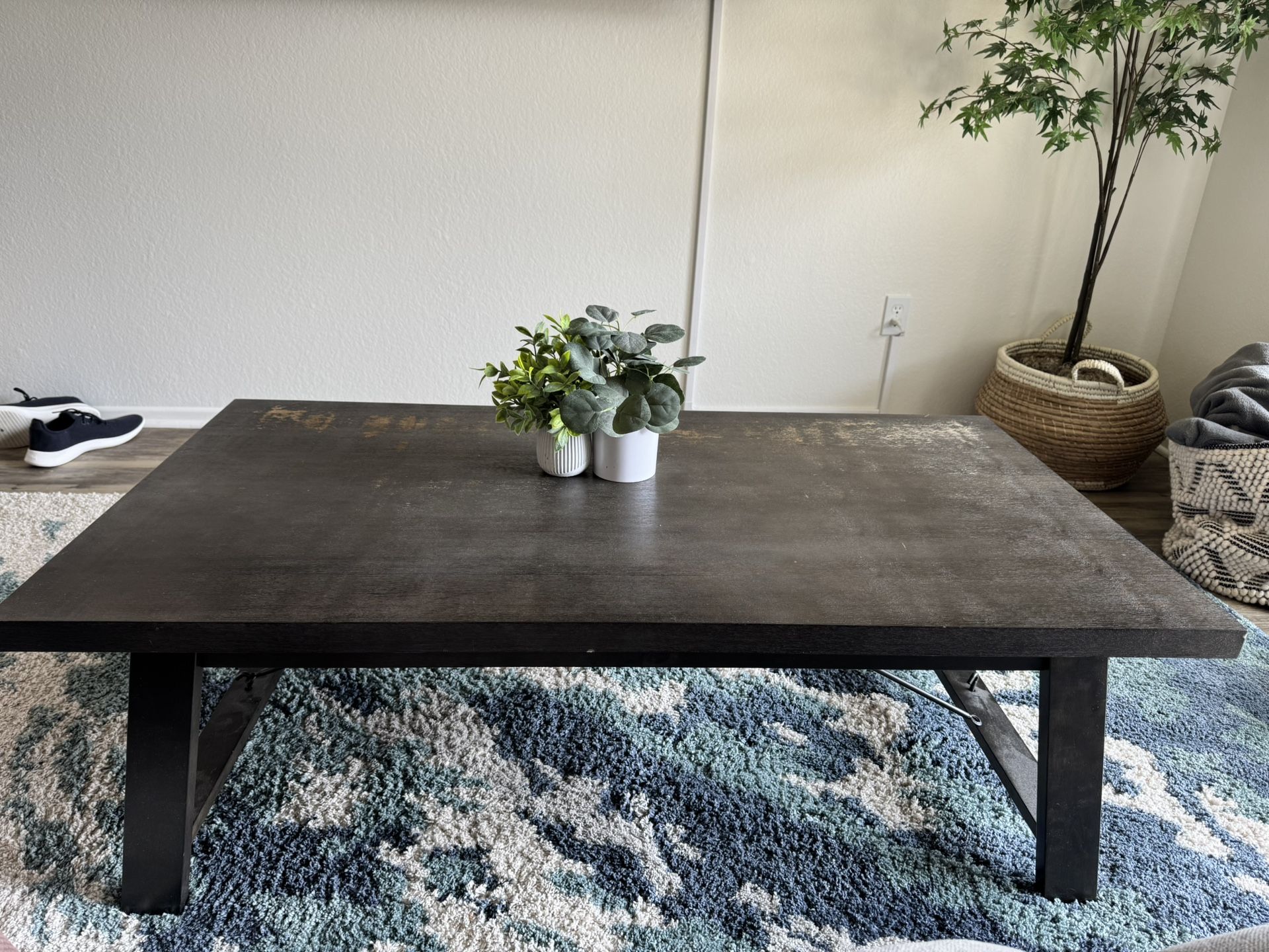Living Spaces Wood Coffee Table