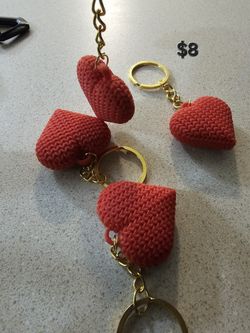 Red Heart Keychain 