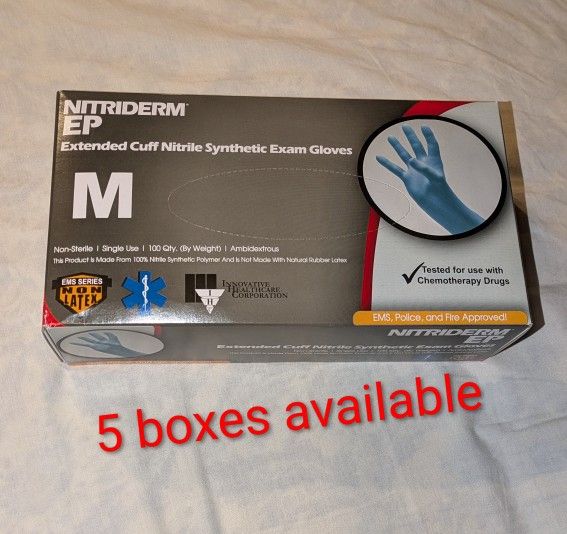 Exam Gloves, 5 NEW boxes available