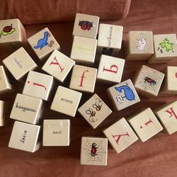 Pottery barn sales kids alphabet blocks