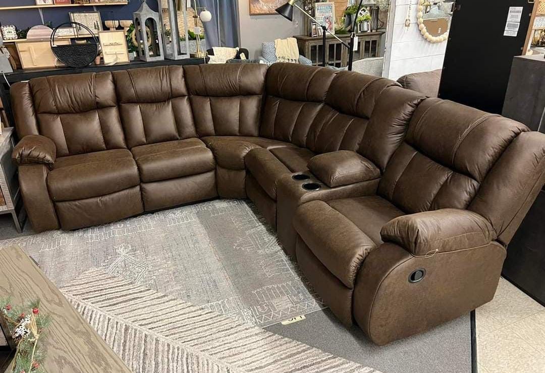 Ashley Trail Reclining Sectional Sofa Couch