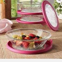 Wildflower Bowl set with lid