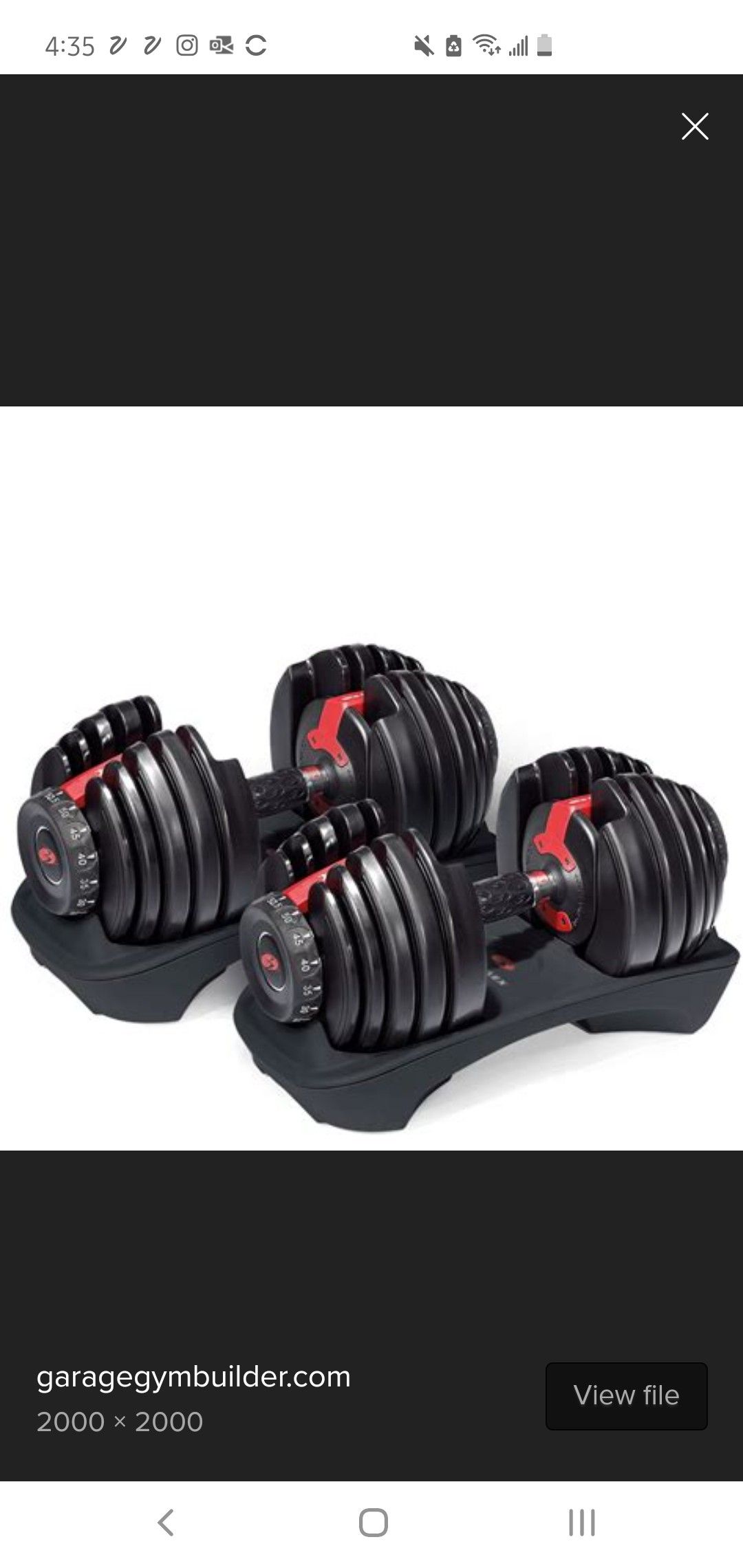 Adjustable dumbells - New in box, never opened - Bowflex