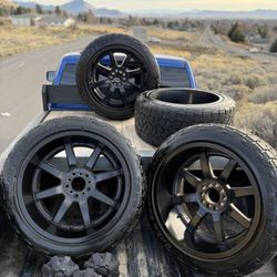 22 inch rims with tries