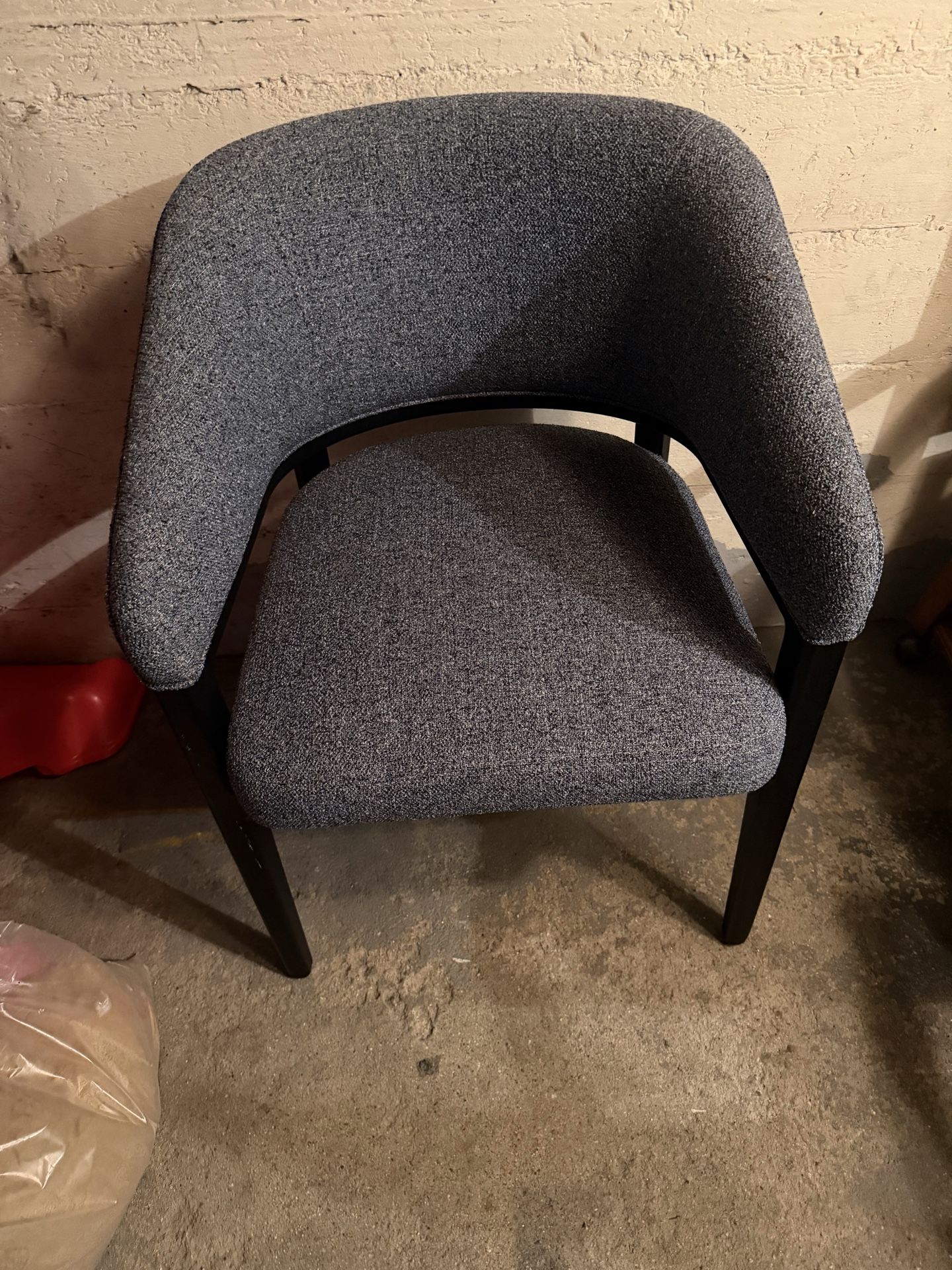 Blue accent chair