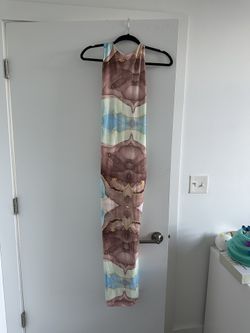 Marbled Maxi Dress