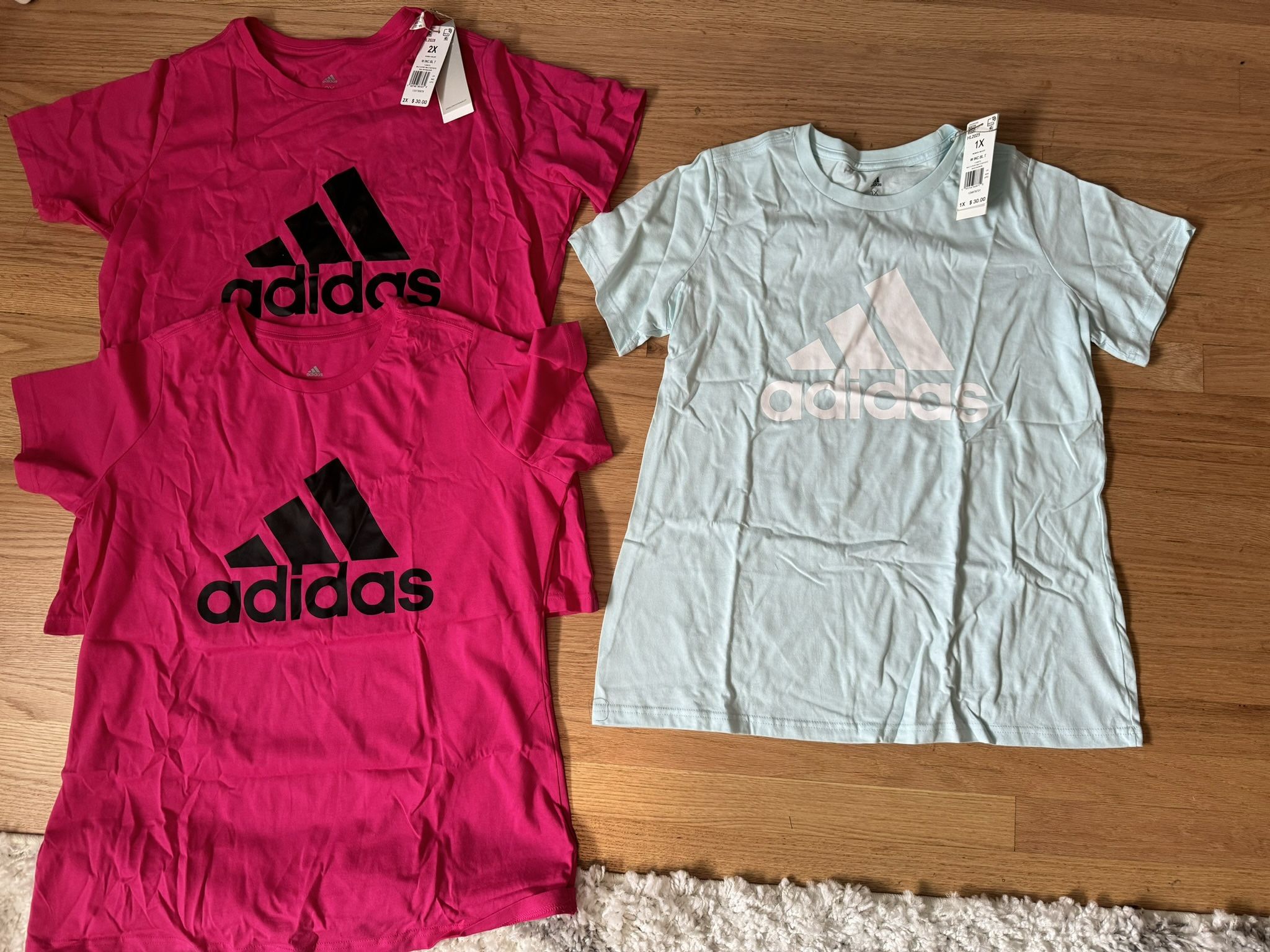 New Women’s Adidas T-Shirts (1X & 2X)