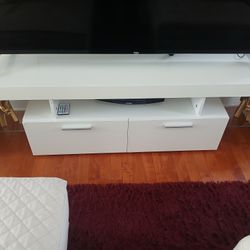 Free 65" Tv Stand  Free Microwave 