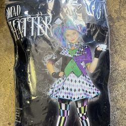 Girls mad hatter halloween costume
