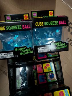 Cube squeeze ball