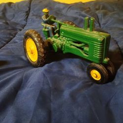 Vintage Toy John Deere Tractor With Driver 