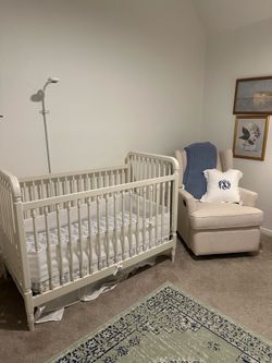 Namesake Liberty 3-in-1 Convertible Spindle Crib with Toddler Bed Conversion Kit