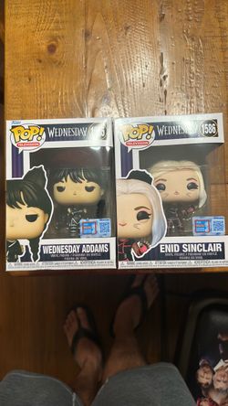 Funko Pop Wednesday Addams #1585 & Enid Sinclair #1586 Set (2024 Fall Convention)