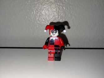 Harley Quinn Lego Minifigure Minifig Red Black