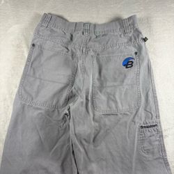 Y2K Breakdown Carpenter Wide Leg Pants Men’s 30x30 Gray 90s Skater JNCO #1618