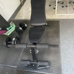 Exercise Weight Bench, Elliptical, Mats, Weights, Yoga Mat, Exercise Bands- Take All $100