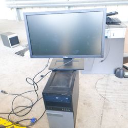 dell computer desktop wirh 16 gb ram. and dell monitors 