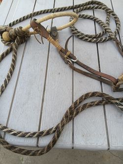 Horse Equipment Noes Piece And Rope Rein