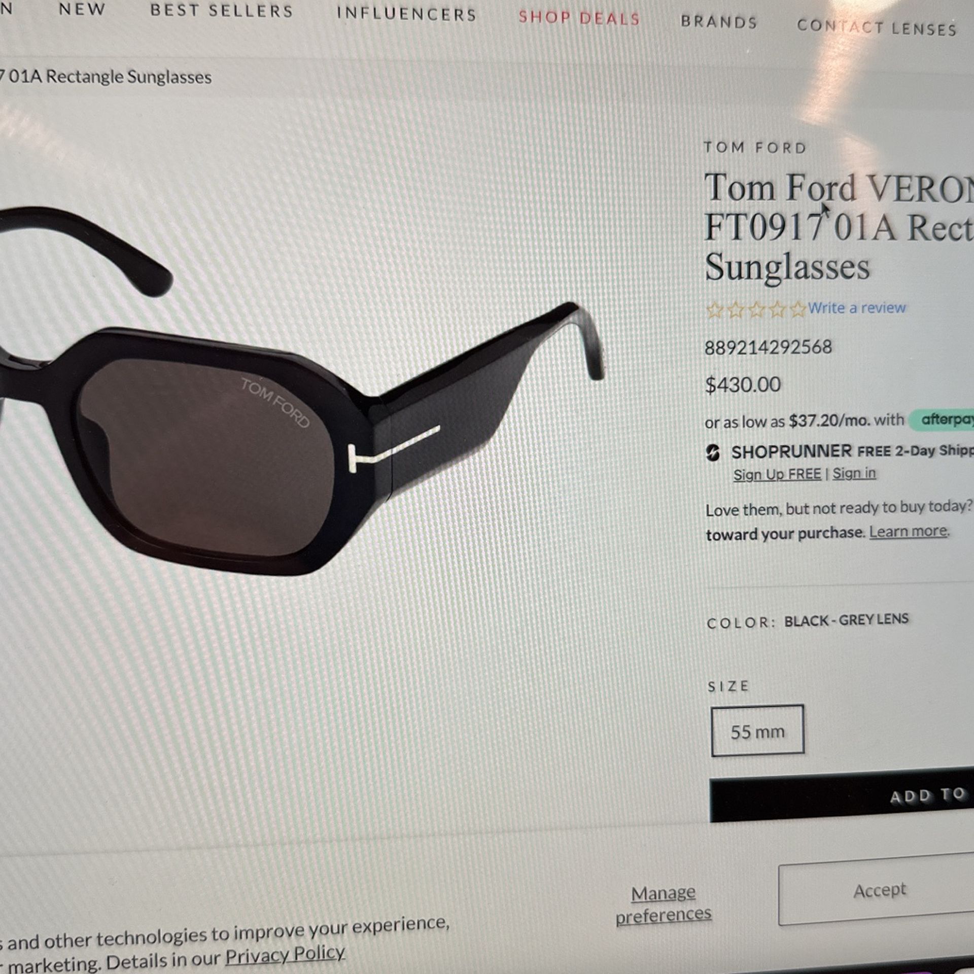 Tom Ford VERONIQUE Sunglasses 