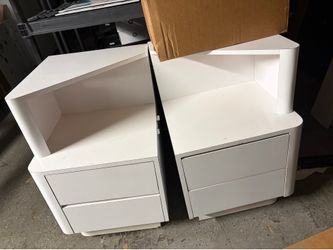 2 night table white like new FREE