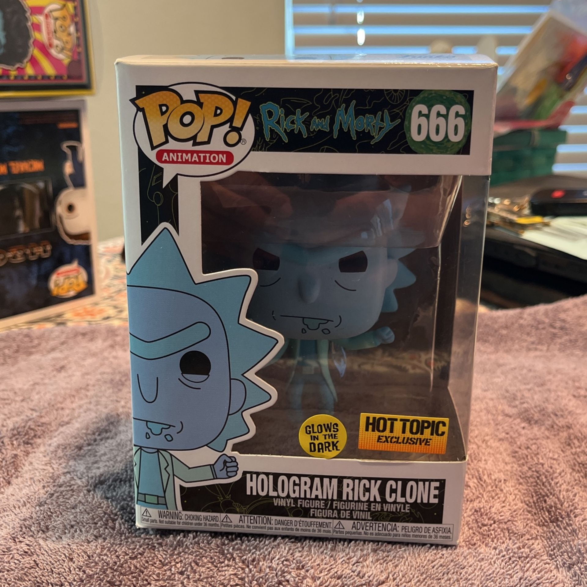 Funko Pop! Rick & Morty: HOLOGRAM RICK CLONE 666 Hot Topic Brand New