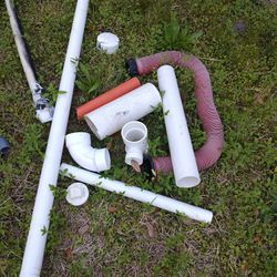 Various PVC Pipes And Turns All Different Kinds.  Got A lot Of It Laying Around 