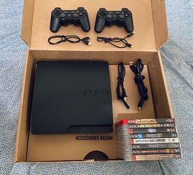 Sony PlayStation 3 PS3 slim Console games bundle lot Adult owned in very good condition fully functional please read info check out Photos