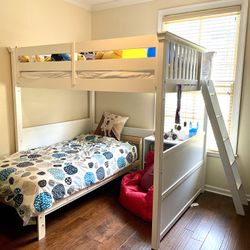 Solid Wood Full-size Loft Bed, Like New