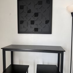 Modern Black Geometric Wall Art