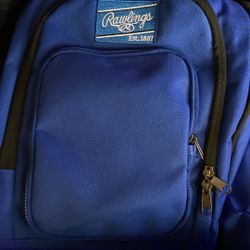 Rawlings Blue Baseball Backpack 