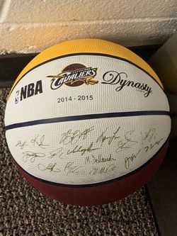 Autographed Cleveland Cavaliers Championshipbasketball (Lebron & Kyrie)