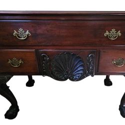 Antique Chippendale Style Mahogany Lowboy Dresser/Chest