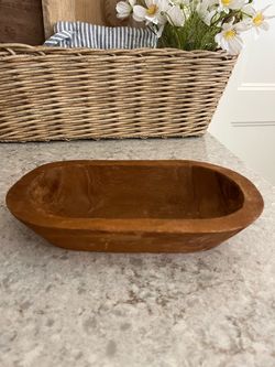 Small wood dough bowl $6
