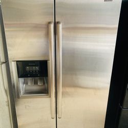 Kenmore Stainless Steel Side By Side Refrigerator 
