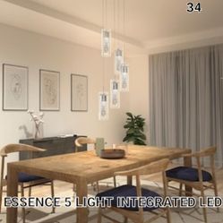 Brand New Artika Essence  5 Lights Integrated Led  Adjustable Pendant 