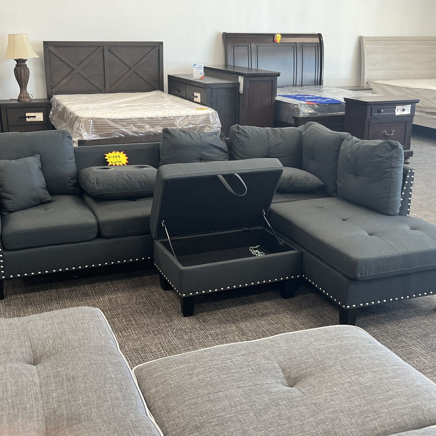 Grey Sectional Couch