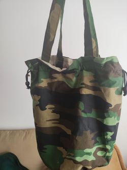 Camouflage Drawstring Tote Bag