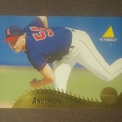 1995 Pinnacle Brian Anderson California Angels #181 Baseball Card Collectible Sports MLB Trading Major League