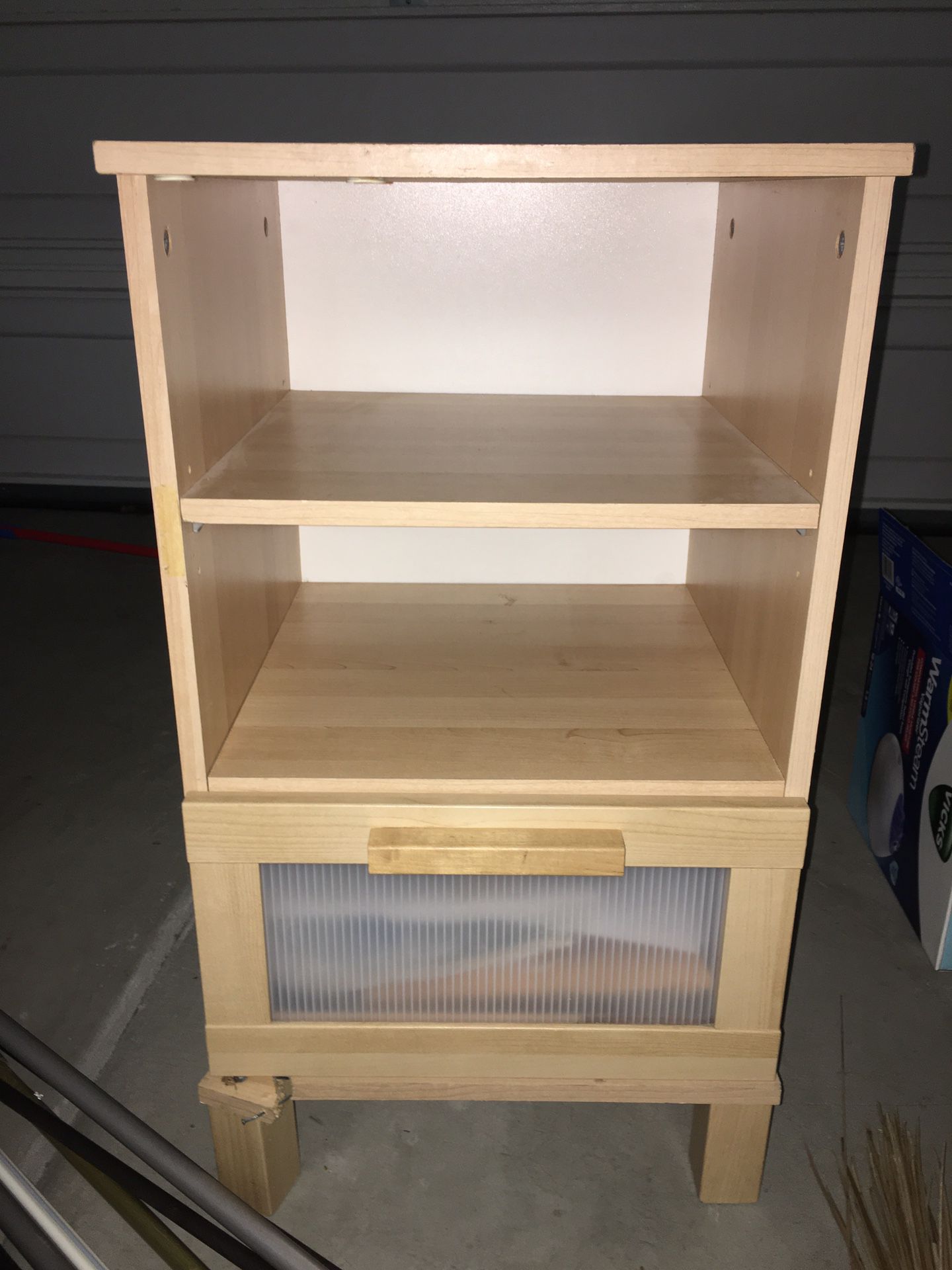 Free mini wooden ironing table & small wooden storage