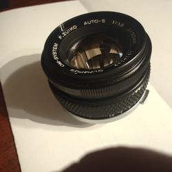 Olympus OM-system F.Zuicko Auto-S 50mm F1.8 Camera Lens