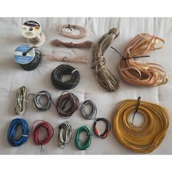Assorted Speaker Wire Audio Cable Standard and Flat Copper Bundle