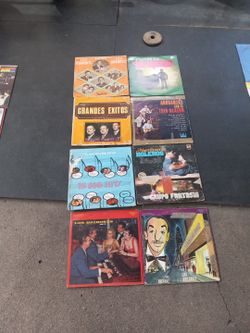 Lot of 8 Vintage Latin Vinyl Records