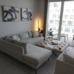 West Elm Andes 90" Sectional Couch 