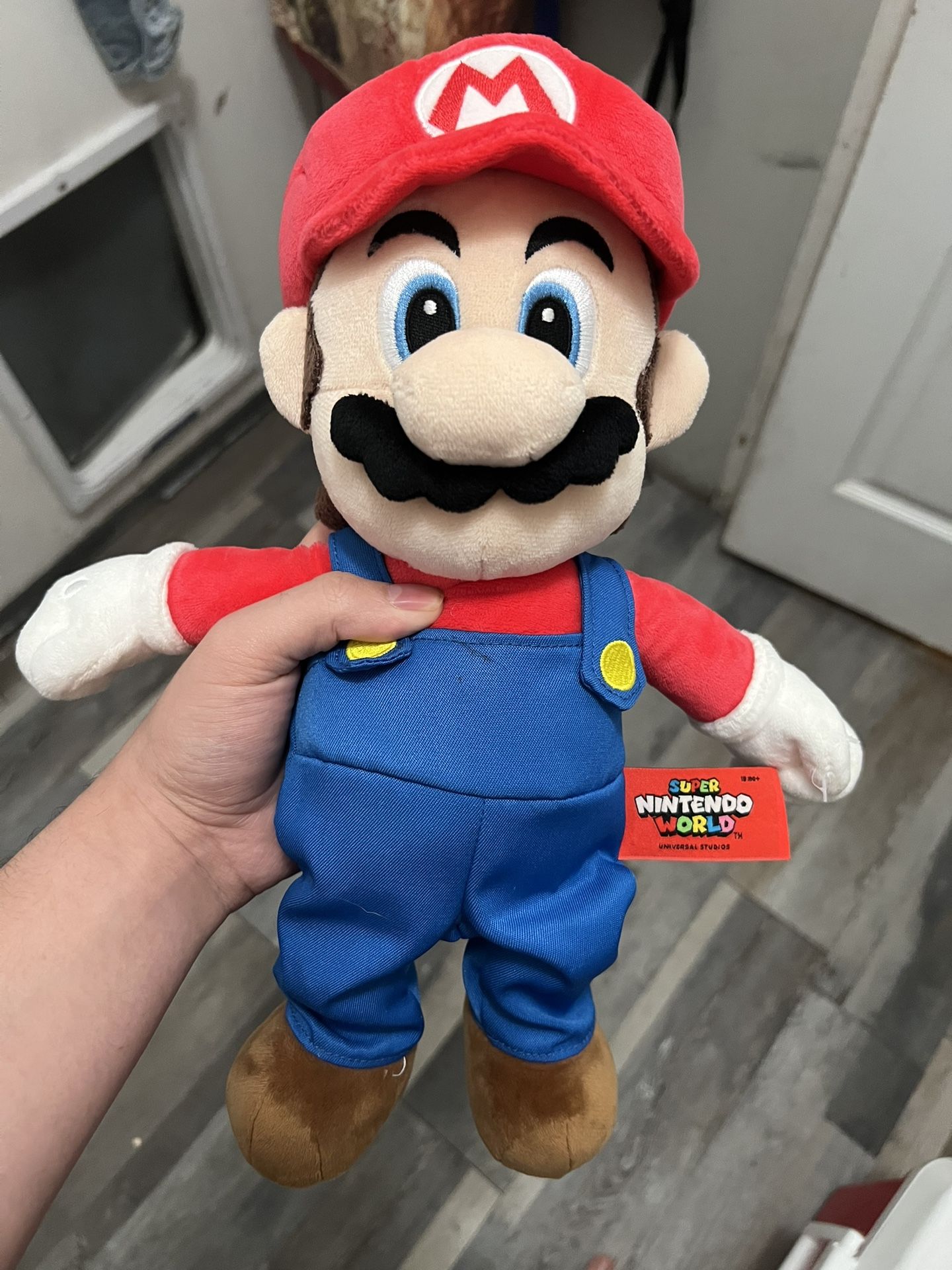 Super Nintendo World Mario Plush (Excellent Condition, Suede Material)