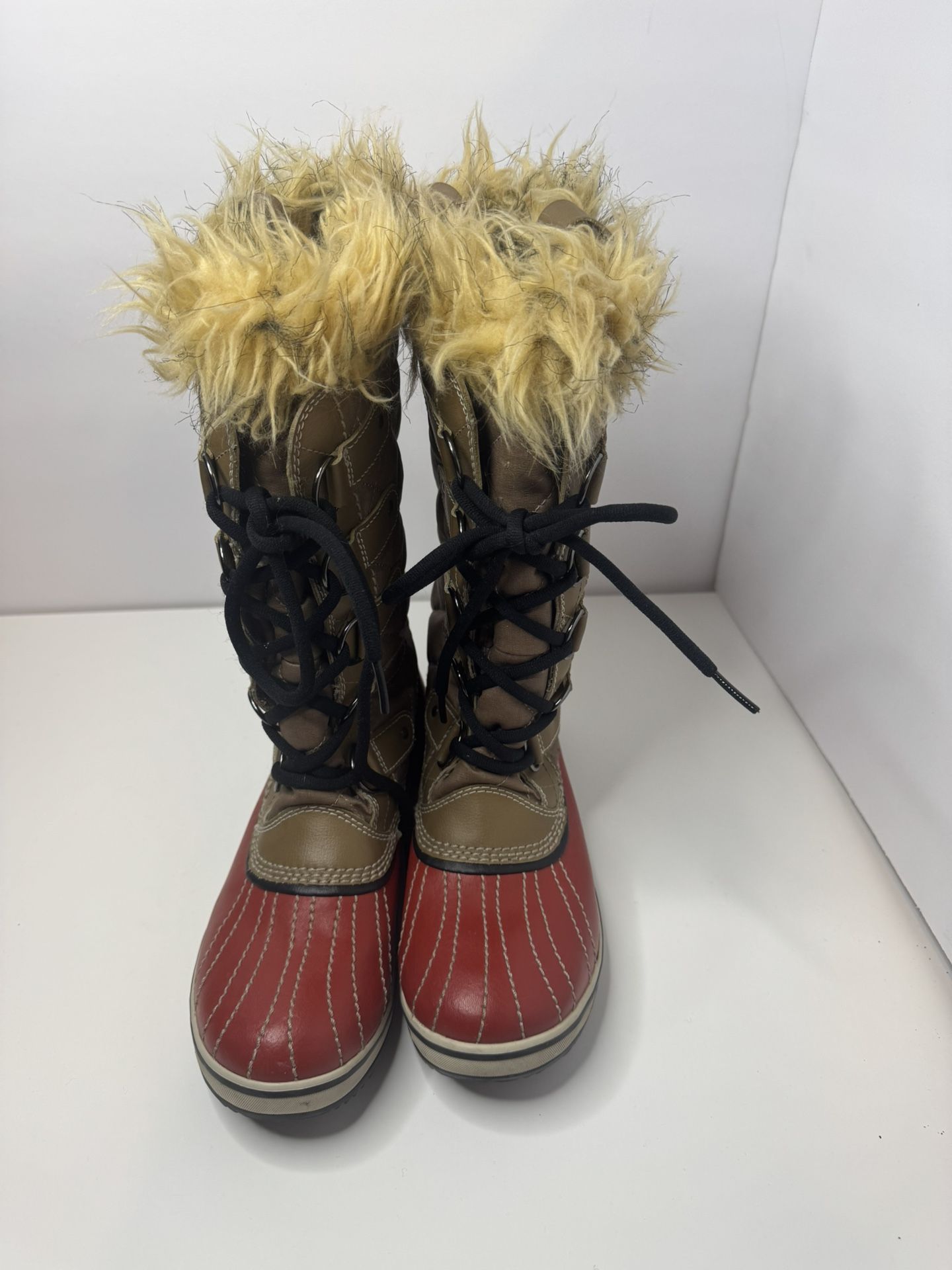Sorel Trail Autumn Bronze Tofino Joan Snow Boots Size 7
