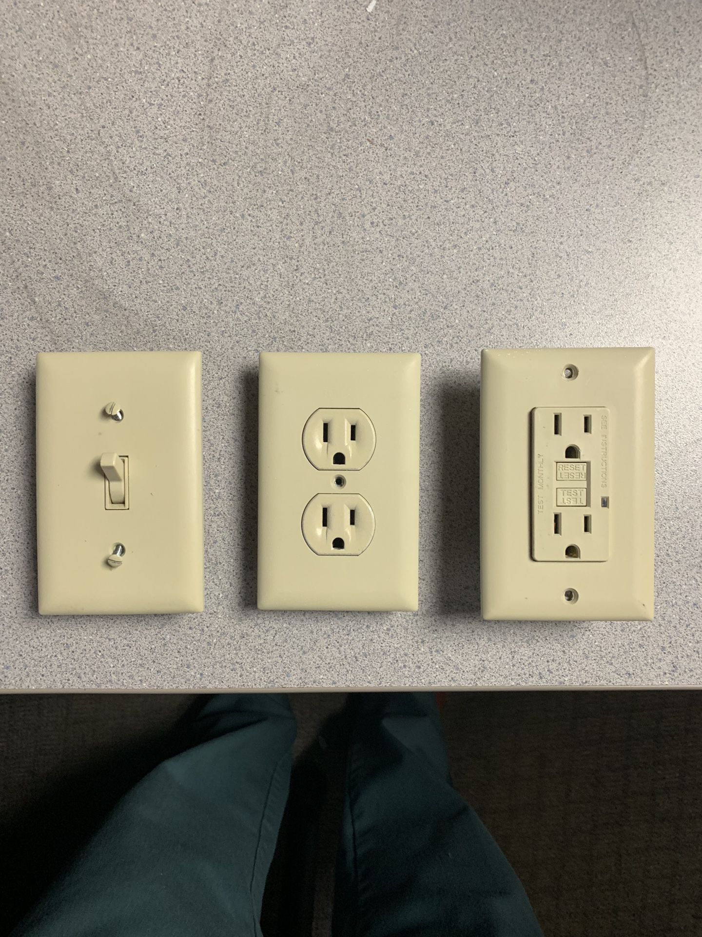Light switches and Receptacles