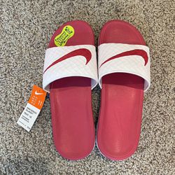 Pink Nike Slides