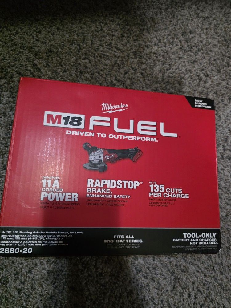 Milwaukee Grinder Fuel