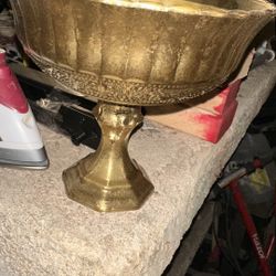 Gold Golden Goblet Dish Bowl