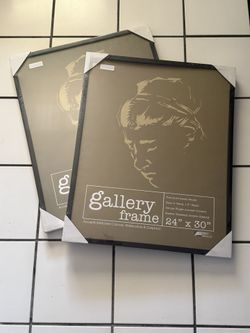 Two Ambiance Black Wood Frames